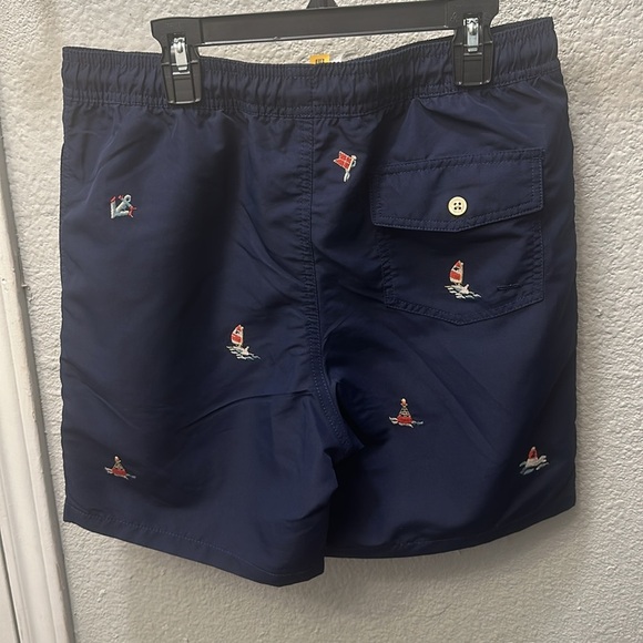 NWT Polo Ralph Lauren  Big Kids Sailboat Embroidered Swim Shorts - Picture 9 of 14